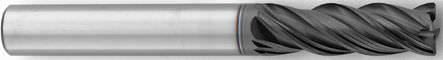 Solid milling cutter - CL21EDHM       - Carmon - with cylindrical shank / 4-flute