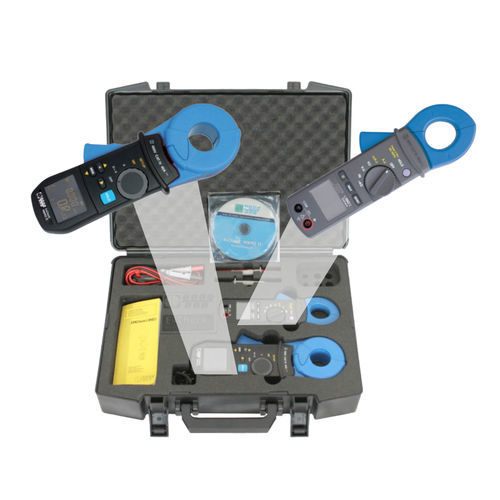 Digital clamp multimeter - EMCheck® Set - Indu-Sol GmbH - portable / cat III / with ground loop resistance measurement