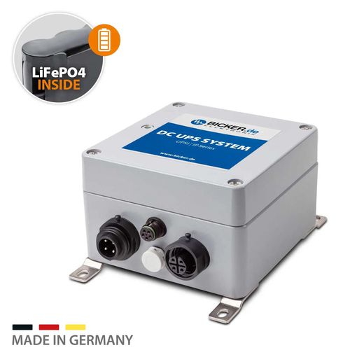 Rugged UPS - UPSI-1208IP-11U - Bicker Elektronik GmbH - 12VDC / with built-in battery / with LED indicator
