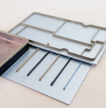 Silicone gasket - Compelma - graphite / silver / shielding