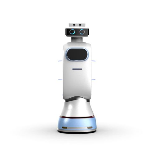 Food delivery robot - DaBen - GuangZhou AoBo - for restaurant / for hotel / for pedestrian area