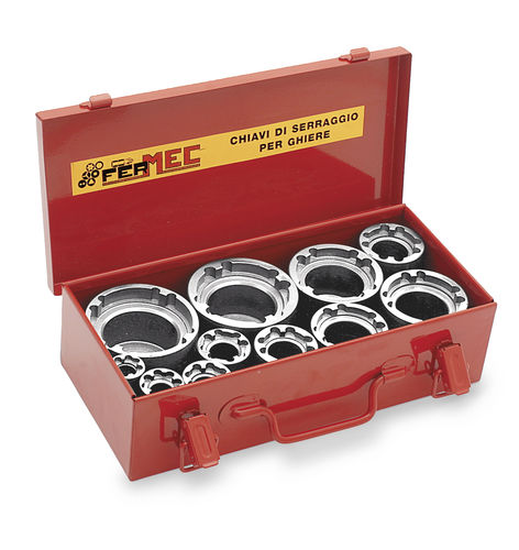 Ring nut tightening wrench - KMC series - Fermec Srl - steel / set