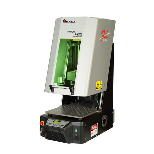 Laser marking workstation - WL-P100A  - AMADA WELD TECH Inc. - for metal / plastics / benchtop