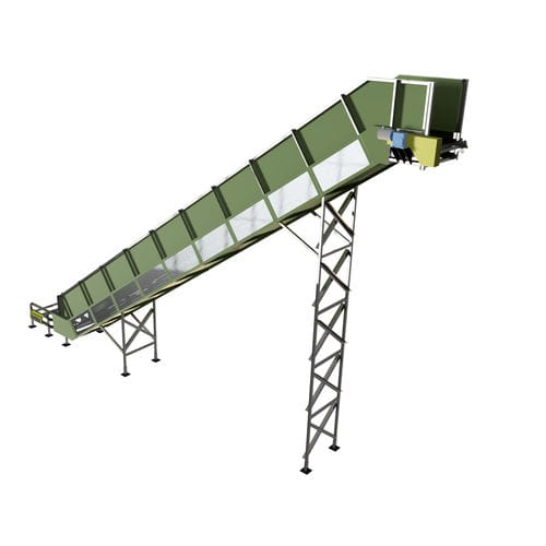 Chain conveyor - BESA Equipment - bulk products / for heavy loads / for the recycling industry