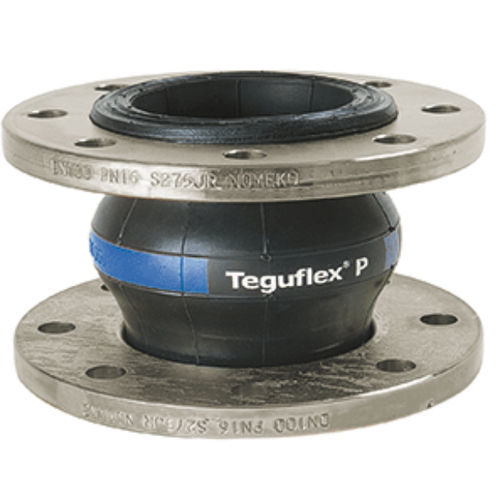 Rubber pipe expansion joint - TEGUFLEX® P - Trelleborg Expansion Joints - round / flange / for abrasive media