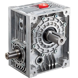 Aluminum gear reducer - MAL Series - Makishinko Co., Ltd. - worm / right angle / solid-shaft