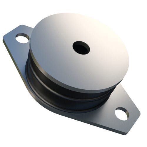 Cylindrical anti-vibration mount - SAW series - Trelleborg Antivibration Solutions - metal / rubber / for engines