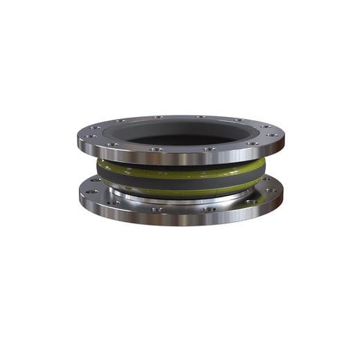 Rubber expansion joint - ERV Yellowsteel  - Trelleborg Antivibration Solutions - steel / PTFE / round