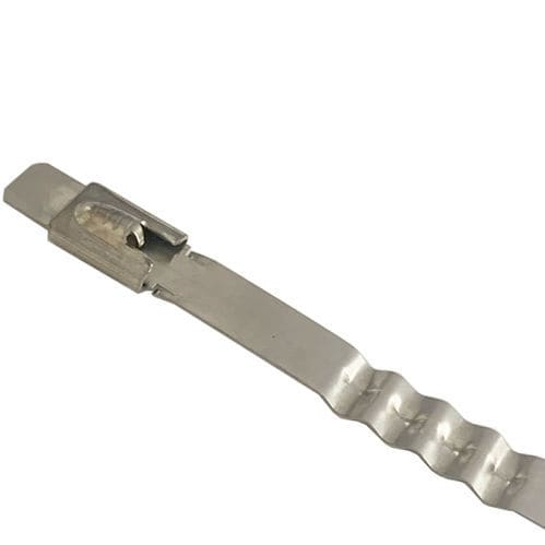 Stainless steel cable tie - Manufacturer - polyester / self-locking