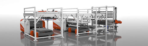 Pallet loading and unloading system - Expert Lift - Laser - sheet / for cutting applications / handling