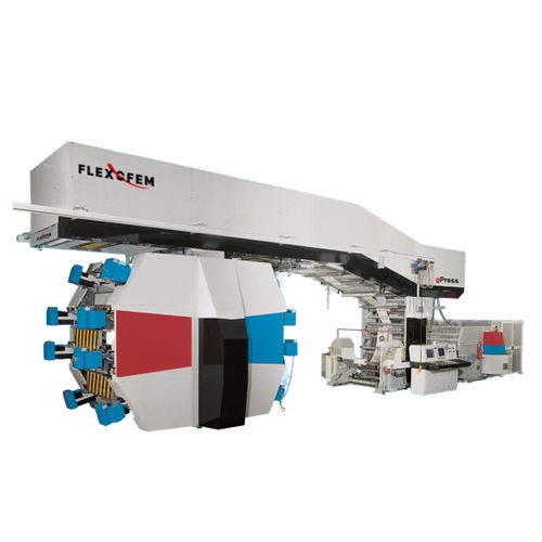 Central drum flexographic press - gPress - Flexofem srl - 8-color / 6-color