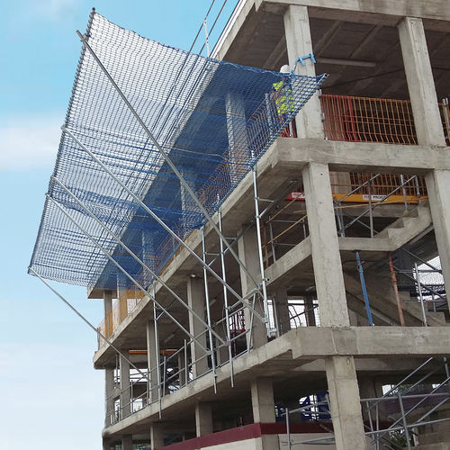 Construction fall arrest safety net - Visor T - Visornets - high-rise