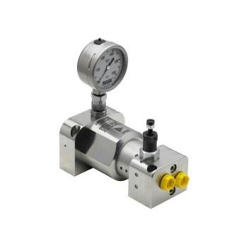 Compact pressure intensifier - SIS-5 series - ScanWill - for hydraulic systems