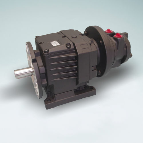 Air motor with coaxial gearboxes - VS4DA402FG10 - GLOBE Airmotors, Test Equipment & Motion Control - vane / ATEX / high-torque