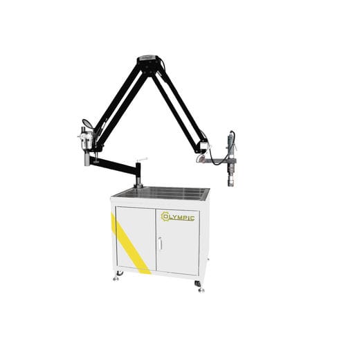 Swing-arm tapping machine - BT series - Didelon - pneumatic / hydraulic / with mobile table