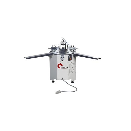Aluminum profile corner crimping machine - Fabplus - semi-automatic / hydraulic / PLC-controlled