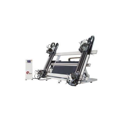 Aluminum profile crimping machine - Fabplus - automatic / hydraulic / PLC-controlled