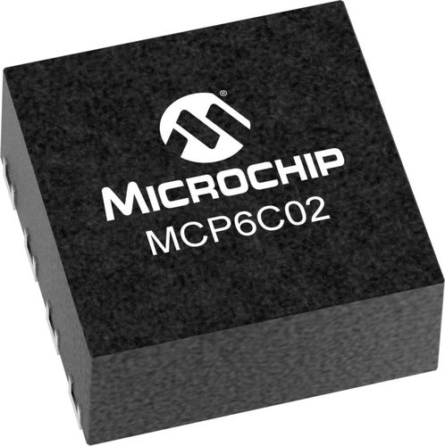 Power amplifying integrated circuit - MCP6C02 - Microchip Technology Inc. - current / voltage / common mode