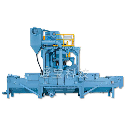 Roller conveyor shot blasting machine - TB-CA450 - Tongbao Surface Processing Equipment - for profiles / for tubes / for pipes