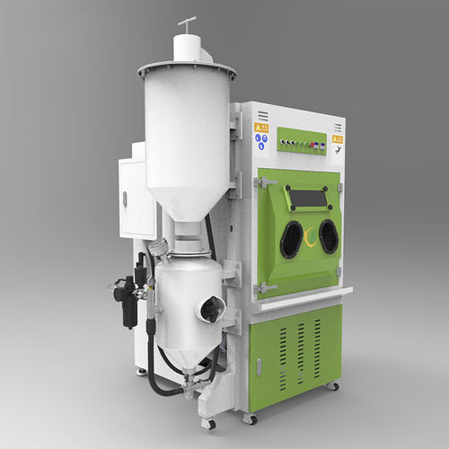 Pressure blast cabinet - TB-PN1200 - Tongbao Surface Processing Equipment - manual / with turntable / for heavy-duty applications