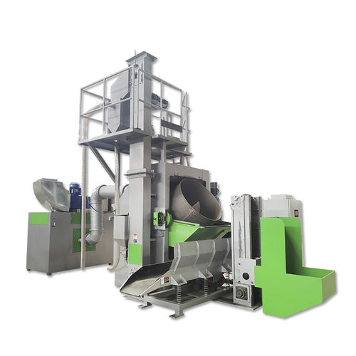 Rotary drum shot blasting machine - TBTS 300 - Tongbao Surface Processing Equipment - turbine / for springs / for bulk materials