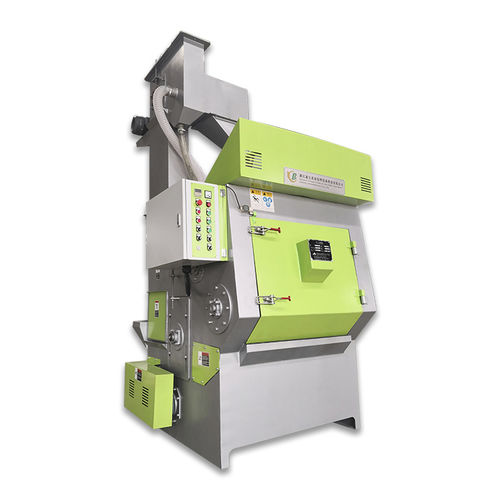 Belt shot blasting machine - TB-NAW 100L - Tongbao Surface Processing Equipment - rotary drum / turbine / for metal