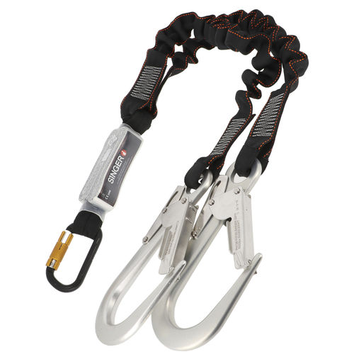 Double fall arrest lanyard - TWINLUX15 - SINGER Frères