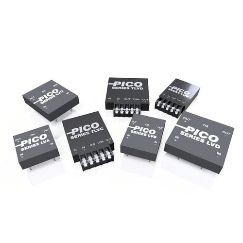 Encapsulated DC-DC converter - LV & TLV Series - Pico Electronics - regulated / 2:1 input voltage range / industrial