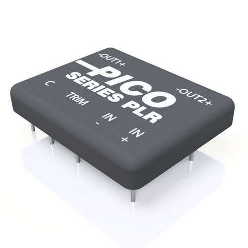 Encapsulated DC-DC converter - PLR Series - Pico Electronics - regulated / 2:1 input voltage range / 3:1 input voltage range