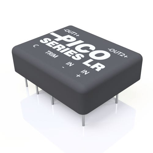 Encapsulated DC-DC converter - LR Series - Pico Electronics - regulated / 2:1 input voltage range / 3:1 input voltage range