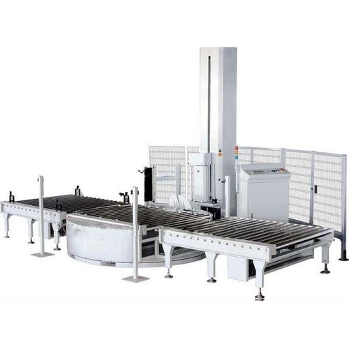Horizontal wrapping machine - B200 - Shanghai Fhope machinery co.,ltd - turntable / automatic / pallet