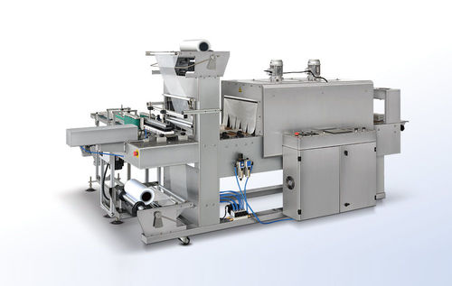 Fully-automatic shrink wrapping machine - SK-060EBS - Shanghai Fhope machinery co.,ltd - with shrink tunnel
