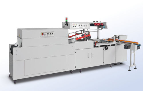 Automatic shrink wrapping machine - FP-400LB+SH-450C - Shanghai Fhope machinery co.,ltd - bottle / with shrink tunnel / with sealing bar