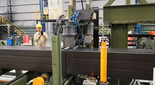 Fully-automatic strapping machine - Shanghai Fhope machinery co.,ltd - for steel straps / for the metallurgical industry / bundle