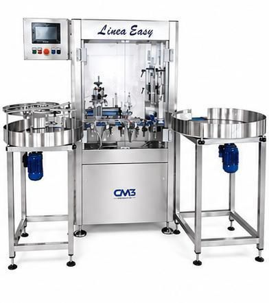 Fully-automatic filling and capping machine - EASY LINE - CM3 ENGINEERING SRL - for liquids / monobloc / rotary
