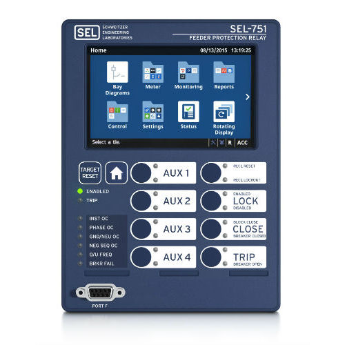 Overcurrent protection relay SEL751 Color Touchscreen Schweitzer