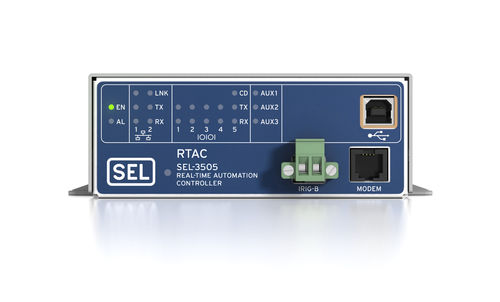 DIN rail PLC - SEL-3505 series - Schweitzer Engineering Laboratories - compact / with integrated I/O / Ethernet