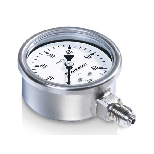 Analog pressure gauge - Sensotec Instruments - threaded / Bourdon tube / process