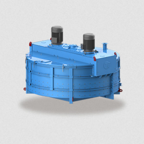 Fixed concrete mixer - Pi Makina Construction Machines - single-shaft / twin-shaft