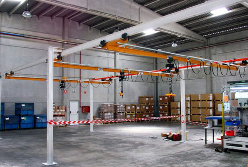 Single-girder overhead traveling crane - VINCA EQUIPOS INDUSTRIALES - lightweight / steel profile