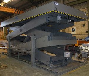 Double-scissor lift table - HMDR - VINCA EQUIPOS INDUSTRIALES - electro-hydarulic / stationary / with rotary plate
