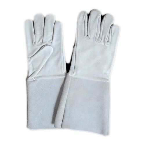 Welding safety gloves - DELL-6228 - SS DAASTNA EXPORTS LLP - mechanical protection / goatskin