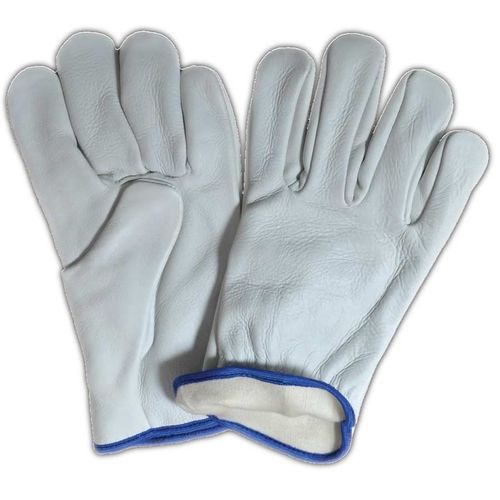 Work safety gloves - DELL-4234 - SS DAASTNA EXPORTS LLP - mechanical protection / full-grain leather / cotton