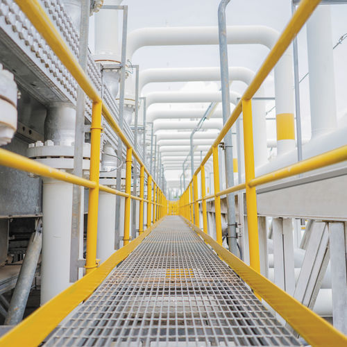 Steel grating - Gei Gitterroste - galvanised steel / forge welded / rugged