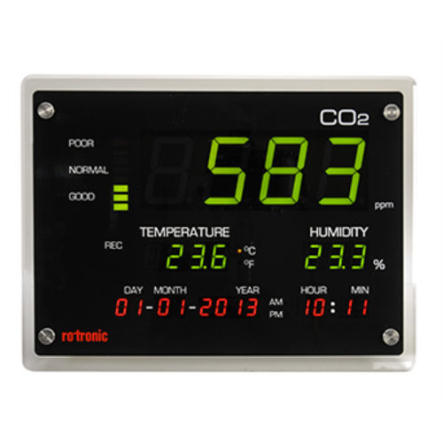 LCD display - Rotronic CO2 Display - Process Sensing Technologies - temperature measurement / relative humidity / for CO2 measurement