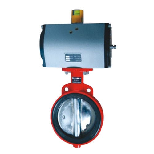 Butterfly valve - D671X - Zhejiang Gute Pneumatic Machinery Co., Ltd - pneumatic / for control / small