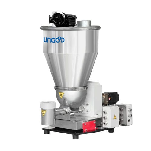 Twin-screw loss-in-weight feeder - LG-LW-RT series - WUXI LINGOOD MACHINERY TECHNOLOGY CORP. - for poorly-flowing materials / powder / high-precision