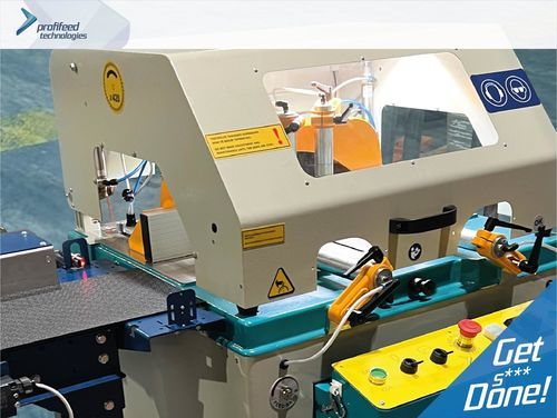 Semi-automatic saw - A420 Semi-Automatic Solid Timber Saw - ProfiFeed Technologies