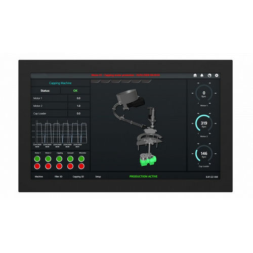 5-wire resistive touch screen monitor - IMC-215X - INDATECH - LED backlight / industrial / 21.5"