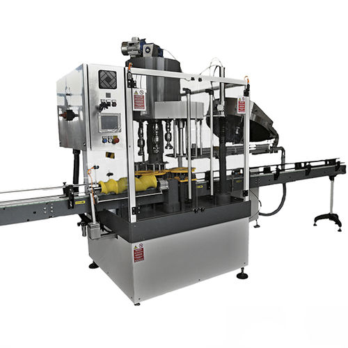 Rotary capping machine - Capline ROT - Albertina Machinery spol. s.r.o. - pressure / multi-head / automatic